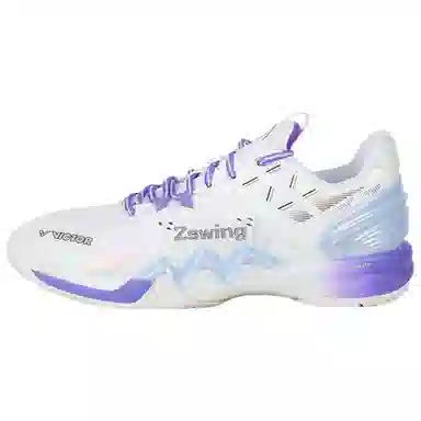 VICTOR Low-Cut Badminton Shoes White Purple