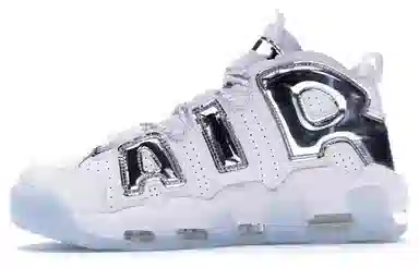 Nike Air More Uptempo Chrome White (W)