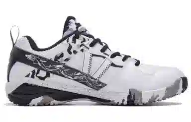 LiNing Professional Low-Cut Badminton Shoes White Black