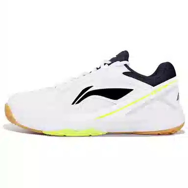 LiNing Badminton Training Shoes White/Black/Fluorescent Green