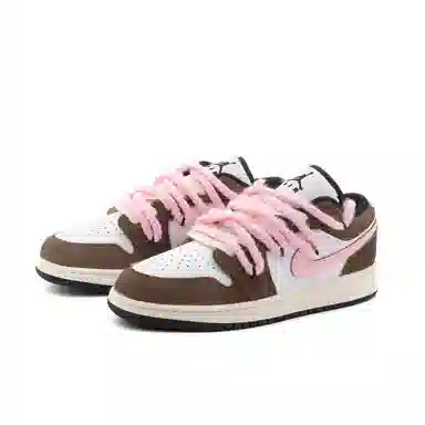 Jordan Air Jordan GS White Brown Pink
