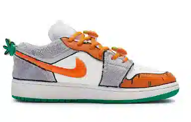Jordan Air Jordan 1 Low GS Grey White Orange
