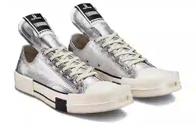 Rick Owens DRKSHDW x Converse Turbodrk Chuck Taylor All Star Silver