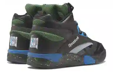 Reebok Retro Basketball Shoes Black Blue