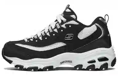 Skechers D'Lites 1.0 Black White