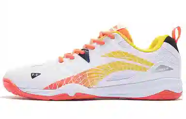 LiNing Training Shoes Low Top White Red Yellow