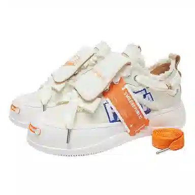 Coca-Cola x SMILEREPUBLIC Low Canvas Sneakers Orange