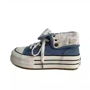 TELENT High-Top Canvas Sneakers