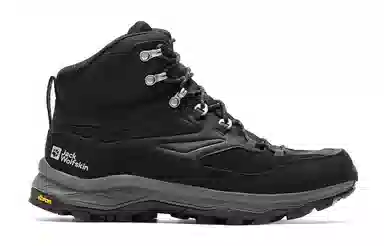 Jack Wolfskin Hiking Boots High Top Waterproof Breathable Gray Yellow