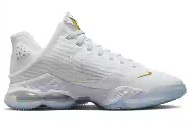 Nike Lebron 19 Low White Gold