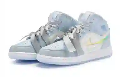 Jordan Air Jordan 1 Mid GS Blue Silver