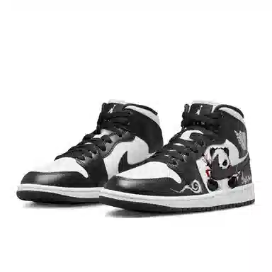 Jordan Air Jordan 1 Mid Black White Panda