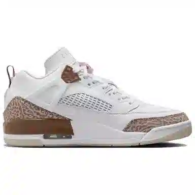 Jordan Spizike Low White Brown Pink