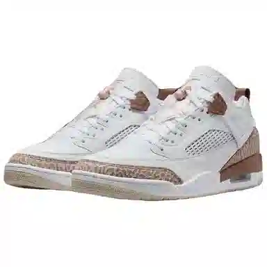 Jordan Spizike Low White Brown Pink