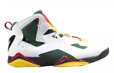 Jordan True Flight White Green Yellow