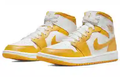 Jordan Air Jordan 1 Mid White Yellow