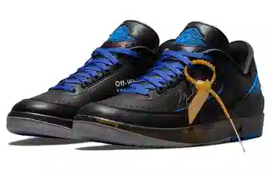 OFF-WHITE x Air Jordan 2 Retro Low SP "Black and Varsity Royal"