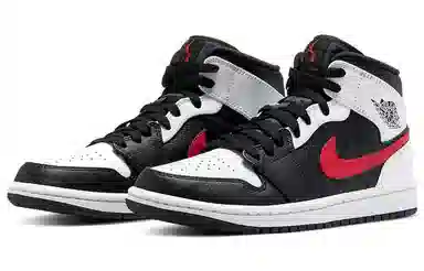 Jordan Air Jordan 1 Mid Black White Red