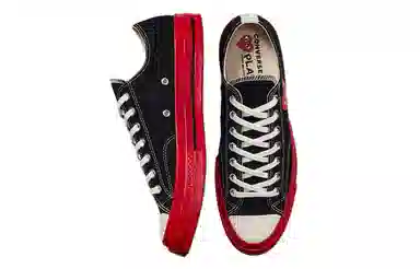 CDG x Converse 1970s Chuck Taylor All Star Ox Black Red