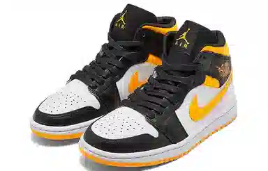 Jordan Air Jordan 1 Mid SE Black Yellow