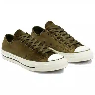 Converse Chuck 1970s Velvet Low Top Green