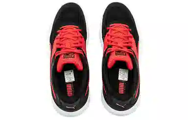 PUMA Triple Support Low Basketball Shoes Black Red