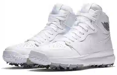 Jordan Air Jordan 1 Retro Golf Cleat White Metallic
