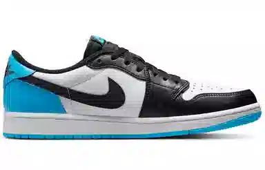 Jordan Air Jordan 1 Low "Black and Dark Powder Blue"