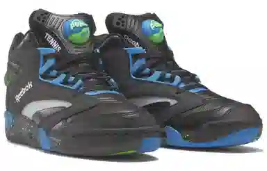 Reebok Retro Basketball Shoes Black Blue