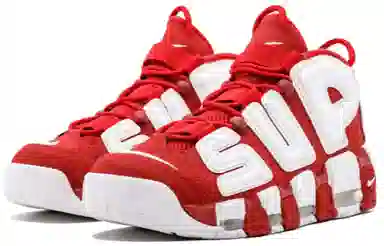 Supreme x Nike Air More Uptempo Red
