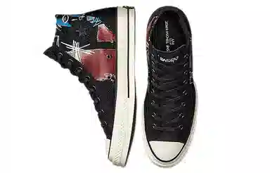 Converse 1970s High Top Black Red Blue
