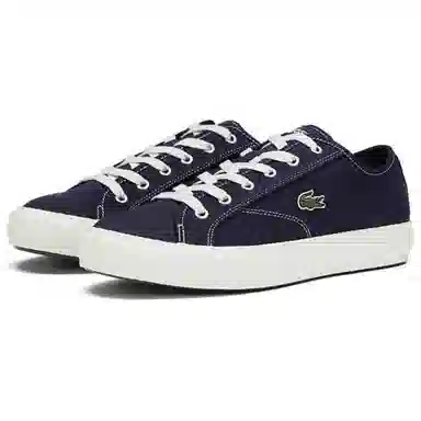 Lacoste Canvas Low-Top Navy