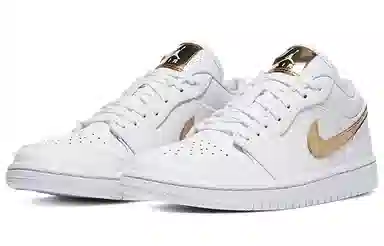 Jordan Air Jordan 1 Low White Gold