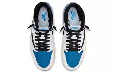 Travis Scott x Air Jordan 1 High Blue White Black