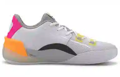 PUMA Clyde Hardwood Retro Fantasy White Orange
