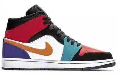 Jordan Air Jordan 1 Mid White Red Multi