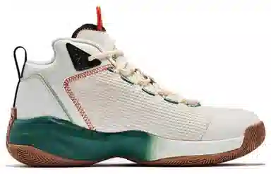 Jordan High-Top Basketball Shoes Grey Green