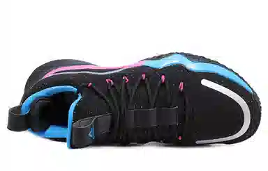 Peak Power Series Low Basketball Shoes Black Blue