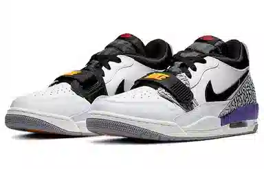 Jordan Legacy 312 Low White Yellow Purple