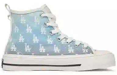 MLB Playball High Monogram White Blue