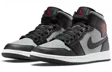 Jordan Air Jordan 1 Mid Black Grey Red