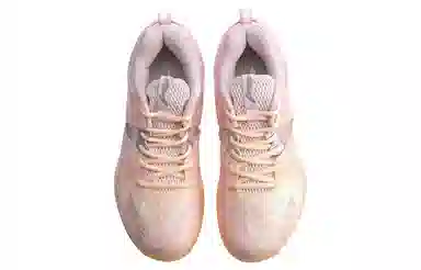 LiNing Lightweight Breathable Badminton Shoes Women Fluorescent Orange Pink