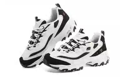 Skechers D'LITES 1.0 White Black