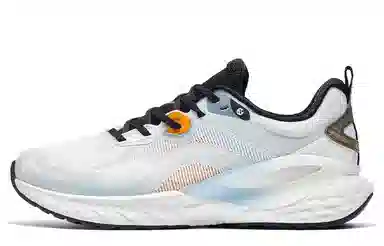 特步 耐磨透气防滑 低帮 跑步鞋 男款 白蓝