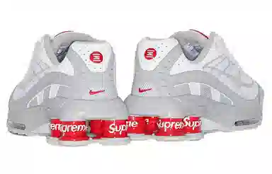 Supreme x Nike Shox Ride 2 White Grey Red