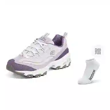 Skechers D'LITES 1.0 White Purple