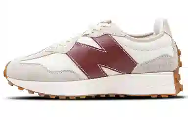 Staud x New Balance 327 Burgundy