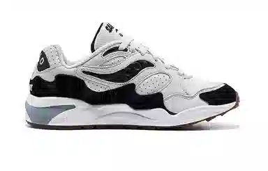 Saucony Grid Shadow 2 White Grey Black