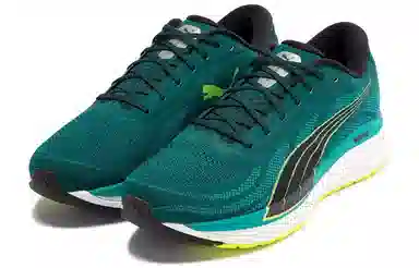 PUMA Magnify Nitro Knit Green Gold Grey