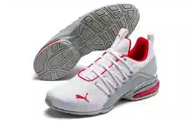 PUMA Axelion Block White Red